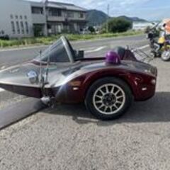 福山市　瀬戸町　ボイジャー1300 書類付き フレーム サイドカー 船 転がしOK 離島以外 配送可能 流用 アンテナ フォグランプ カスタムベースにもの画像