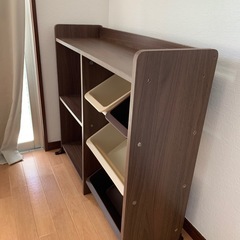 【キャンセル待ち】天板本棚付きおもちゃ箱の画像