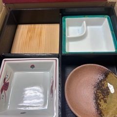松花堂弁当箱10セット(まとめてのみ)の画像