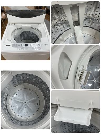 R211 ☀️ YAMADA 洗濯機 （6.0㎏）19年製 YWM-T60G1 ⭐ 動作確認済 ⭐ クリーニング済