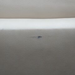 カリモク ３人掛けソファ アイボリー レザーソファー エキスパート藤沢辻堂店の画像