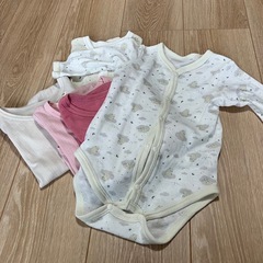 【お譲り】80サイズ 長袖肌着 ５枚の画像