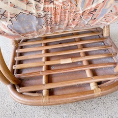 籐　座椅子　和風の画像