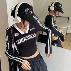 ZEROCIRCUS ストライプ 長袖Tシャツの画像