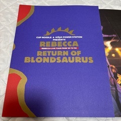 REBECCA LIVE パンフレット　89〜90 BLONDSAURUSの画像
