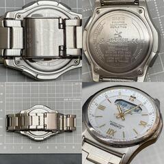 P423　可動　美品　CASIO カシオ wave captor ウェーブセプター WVA-M630D-7A2JF 腕時計 ソーラー電波時計 メンズの画像