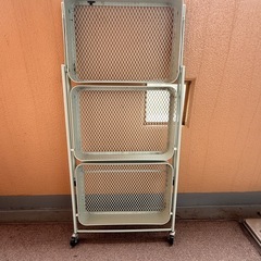 折り畳み式ミントカラー収納ラック
の画像