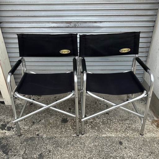 済】campman ディレクターズチェア 2個セット