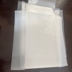 プラスチックシューズケース6個の画像