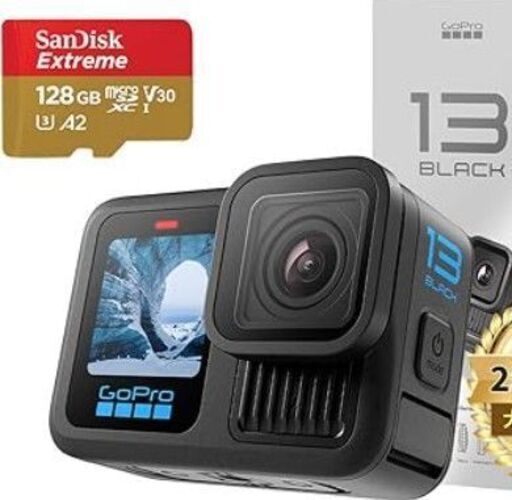 【2025年購入新古品】日本国内正規購入 GoPro HERO13 Black ゴープロアクションカメラ HyperSmooth 6.0 HDRビデオ
