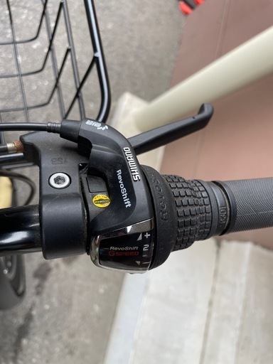 27.5インチ自転車/シティーサイクル 外装6段/LEDオート/マットベージュ