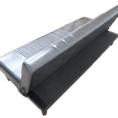 新札幌 / 長谷川産業 スイートデコレーション トレイシー2 ソファーベッド 合皮素材 TRACY2 ブラック 3人掛け ソファベッド / No.3617の画像