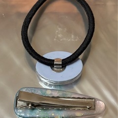 ①★ヘアクリップ＆ヘアゴムset★の画像