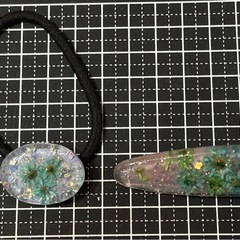 ①★ヘアクリップ＆ヘアゴムset★の画像