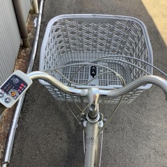 703  パナソニック新機種電動アシスト自転車viviss26インチシルバーボディーの画像