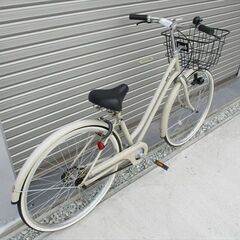 E548　★限定特価★ 中古自転車 【26インチ　軽快車　ベージュ　LEDダイナモライト 】 の画像