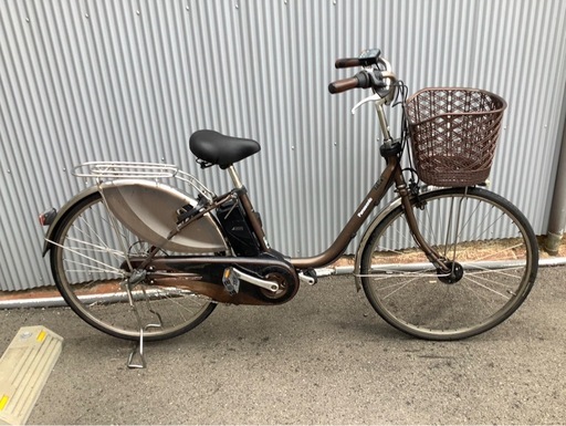 704  パナソニック新機種電動アシスト自転車viviDX26インチブラウン系ボディー