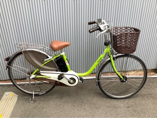 706  パナソニック新機種電動アシスト自転車viviDX26インチグリーン系ボディー