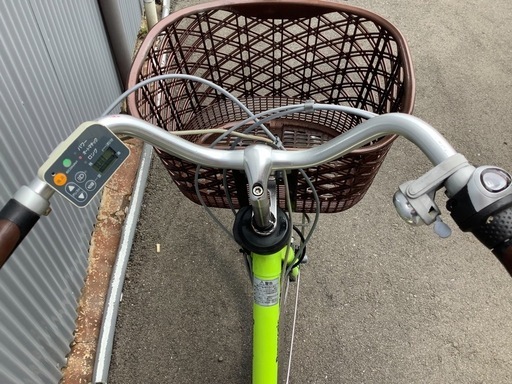 706  パナソニック新機種電動アシスト自転車viviDX26インチグリーン系ボディー