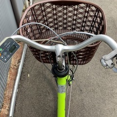 706  パナソニック新機種電動アシスト自転車viviDX26インチグリーン系ボディーの画像