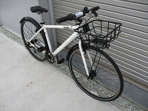 E552★18800円★整備済み スポーツ中古自転車 アルミフレーム　ホワイト　46ｃｍ【クロスバイク】