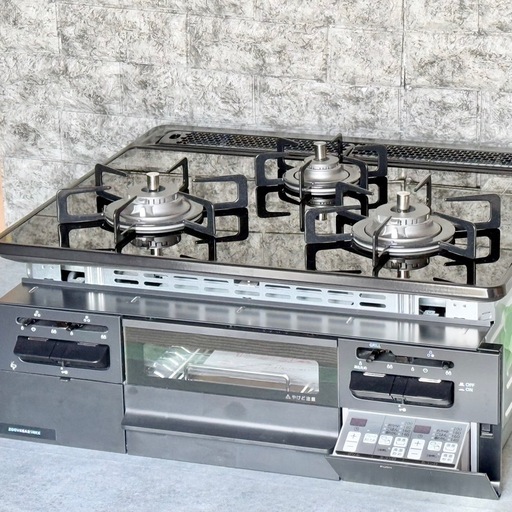 ハーマン「ファミ」都市ガスビルトインコンロ 幅60cm・両面焼きグリル