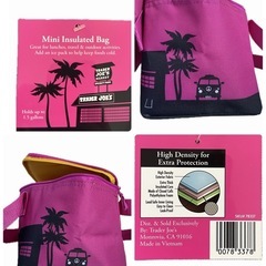 【限定】新品・未使用 Trader Joe'sトレジョエコバッグ保冷バッグミニの画像