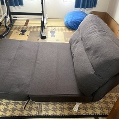 ローソファー(ベッドにもなる)の画像