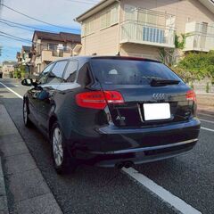 アウディA3　1.4TFSI　SEパッケージ　H23（24年モデル）車検8/9　走行50000　ベージュ革　純正ナビTV＆Bカメラ　前後ドラレコ　純正16AW　1オーナー全ディーラー記録の画像