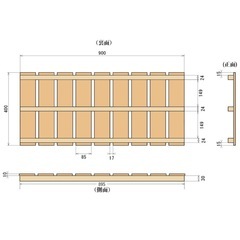 屋外用 すのこ 40×90  2枚の画像