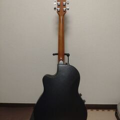 アコースティックギター  青 サンバースト ナット破損あり 修理・部品交換前提 ケース＆スタンド＆交換用弦6本付きセット 初心者の練習用・改造用・インテリアにもおすすめの画像
