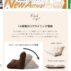 ほぼ無料！折りたたみローソファの画像