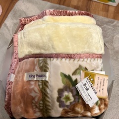 ムートンタッチの毛布の画像