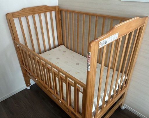 KATOJIベビーベット+ベットパッド+ベットカバー付き