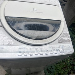 動きますが古い洗濯機の画像