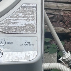 動きますが古い洗濯機の画像