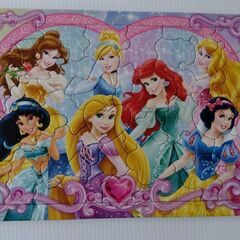 幼児用パズル　プリンセス　少々使用感ありの画像