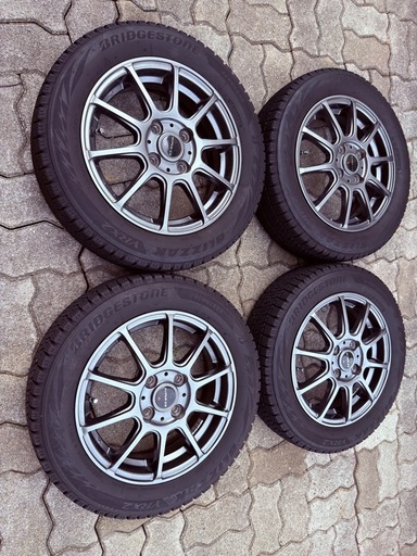 冬用タイヤ ブリヂストン ブリザックVRX2 155/65R14 ホイール付４本セット