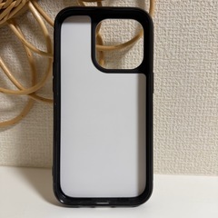 iPhone14proケース 強化ガラス 犬と本 モノトーンの画像