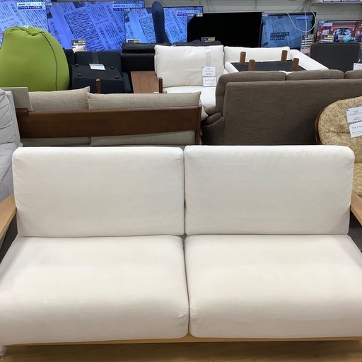 【軽トラ貸し出し無料！配送可能！】無印良品　3人掛けソファー　入荷しました！