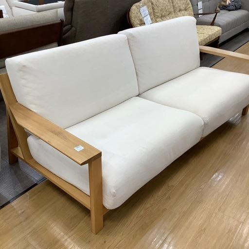 【軽トラ貸し出し無料！配送可能！】無印良品　3人掛けソファー　入荷しました！