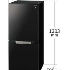 シャープ SHARP ガラスドア 冷蔵冷凍庫 2022年10月購入の画像