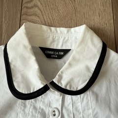 子供用白シャツ COMME CA ISM 120センチの画像