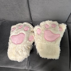 これからの時期に❤️指先なしてぶくろ手袋の画像
