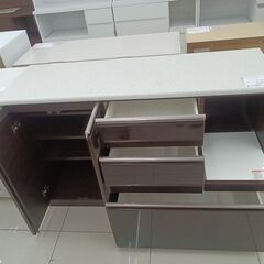 ★リユースのサカイ日立店★HJ7935 NITORI レンジ台 ブラック H90.5×D45×W140 クリーニング済み の画像