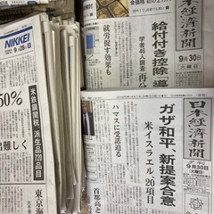 【日経新聞（朝刊・夕刊・プラス1）】2025年9月の1ヵ月分（30日分）の画像