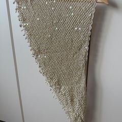 3角ショール ボレロ ゴールドの画像