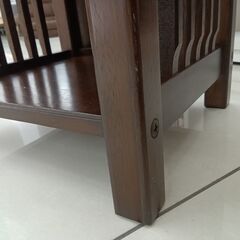 ★リユースのサカイ日立店★HJ7939  電話台 ダークブラウン H80×D28×W30 クリーニング済み の画像