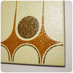 【無料】幾何学模様と花柄タイル の画像