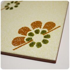 【無料】幾何学模様と花柄タイル の画像